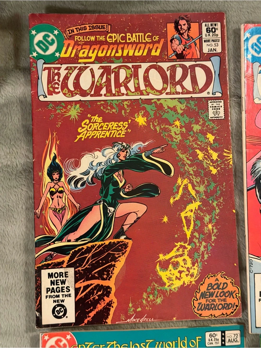 VTG 90s DC The Warlord Comic plus WarLock By Marvel
